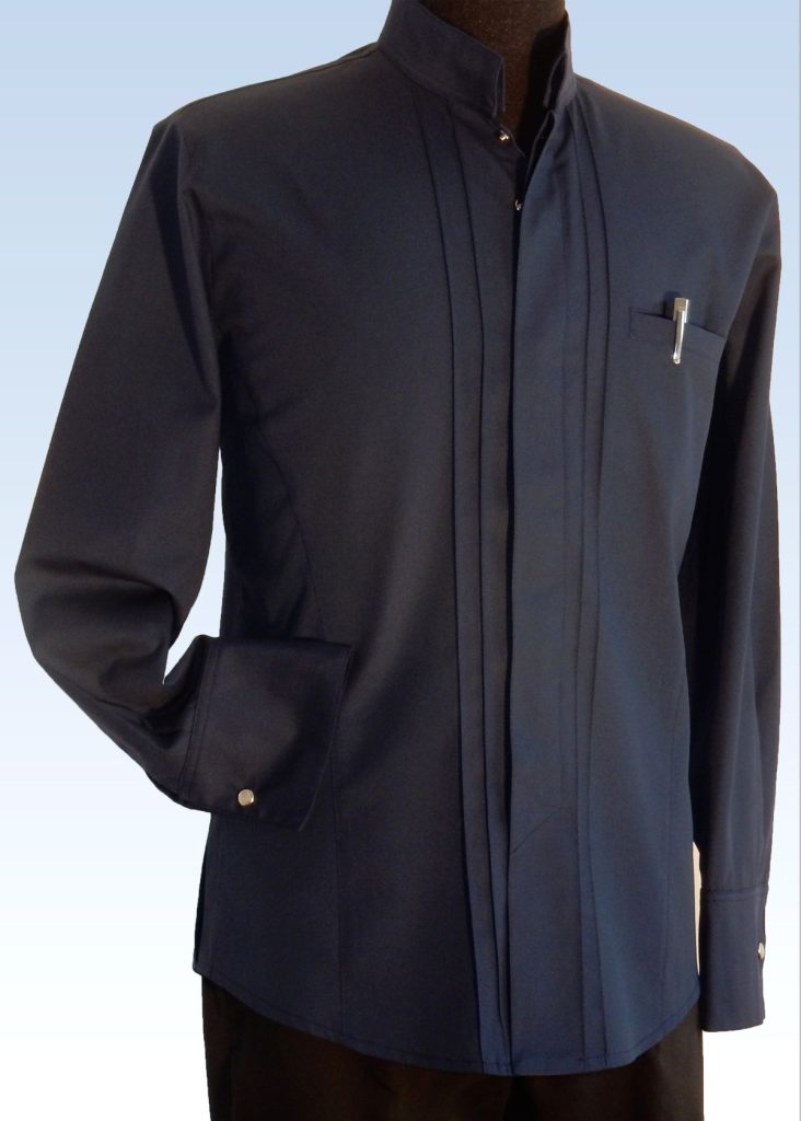 MATHINIER_Veste Grand chef ASPEN en bleu indigo