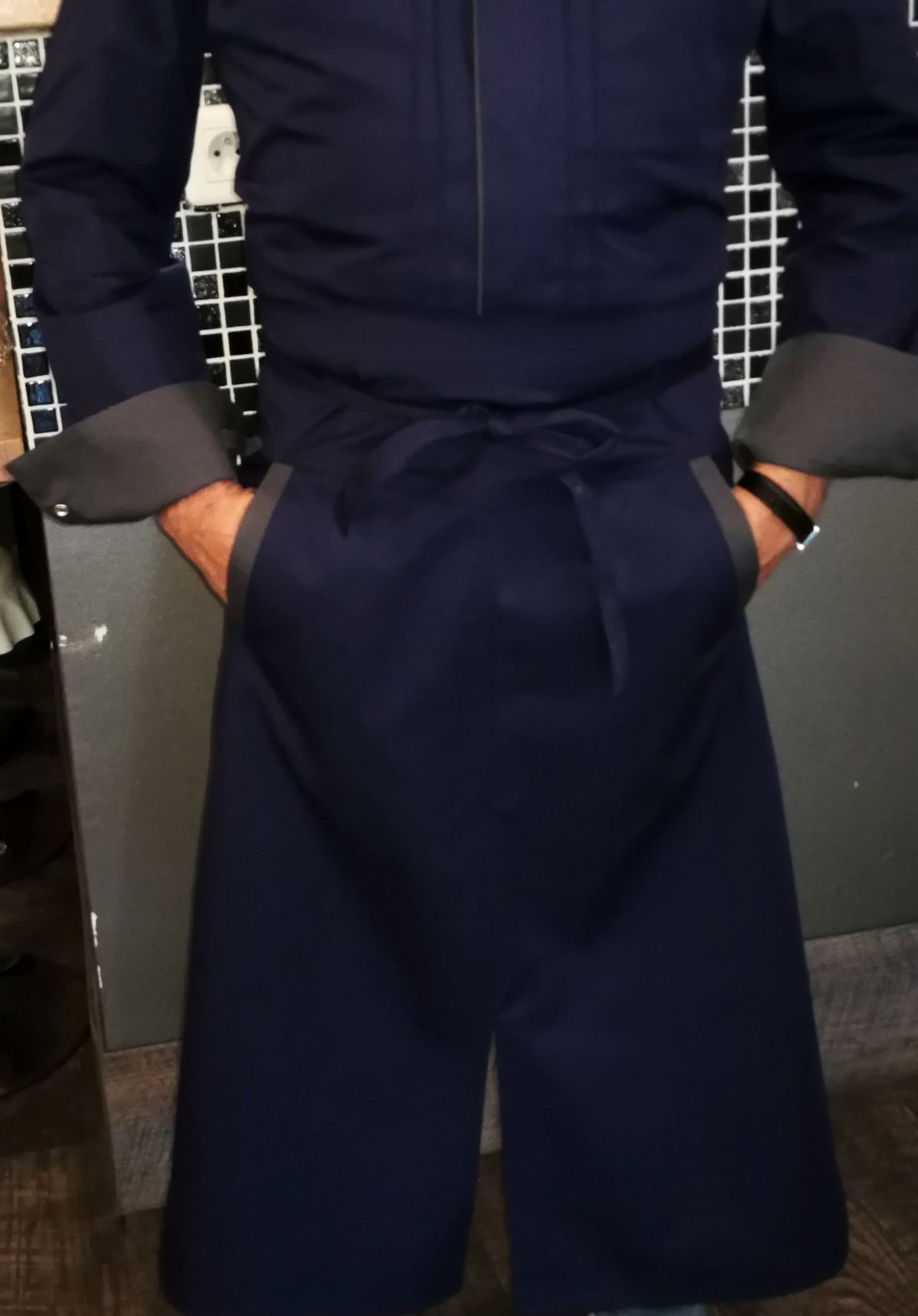 MATHINIER_Tablier Lutèce Bicolor ensemble avec veste Aspen