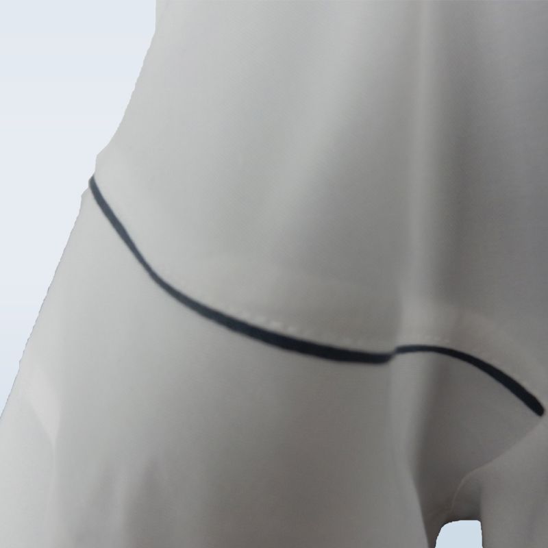 MATHINIER_Veste Chef Asymétrique - Détail passepoil